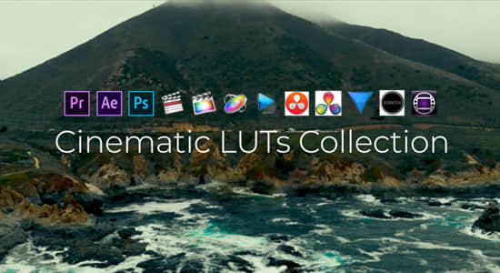 50种电影Vlog旅行浪漫爱情复古风景LUTS调色预设 Cinematic LUTs Collection