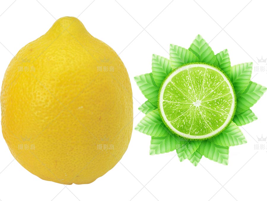 柠檬PNG透明已扣图摄影图片，水果广告海报设计素材