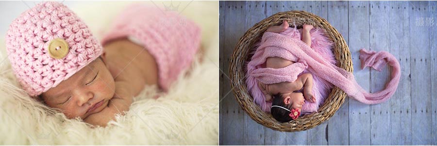 新生儿婴儿摄影样片，新生儿宝宝未修原图PS图片素材