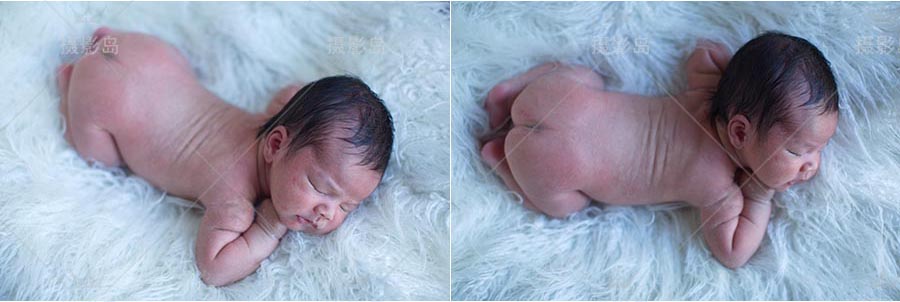 新生儿婴儿摄影样片，新生儿宝宝未修原图PS图片素材