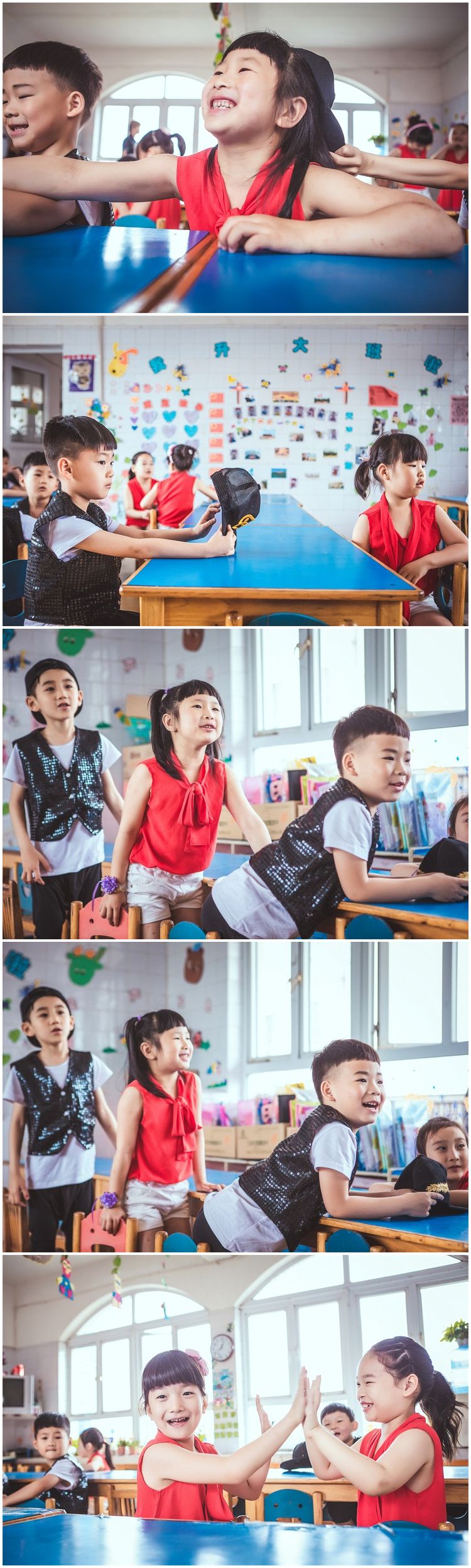 幼儿园毕业照样片，校园影集相册儿童纪念册样照，同学录集体合照合影照片素材