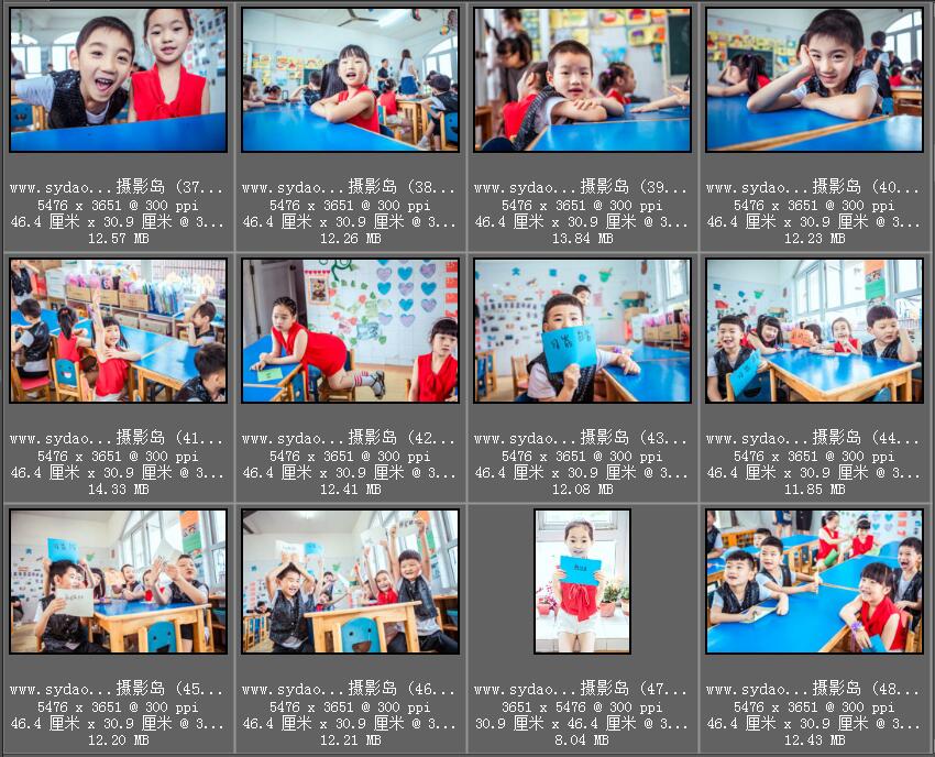 幼儿园毕业照样片，校园影集相册儿童纪念册样照，同学录集体合照合影照片素材