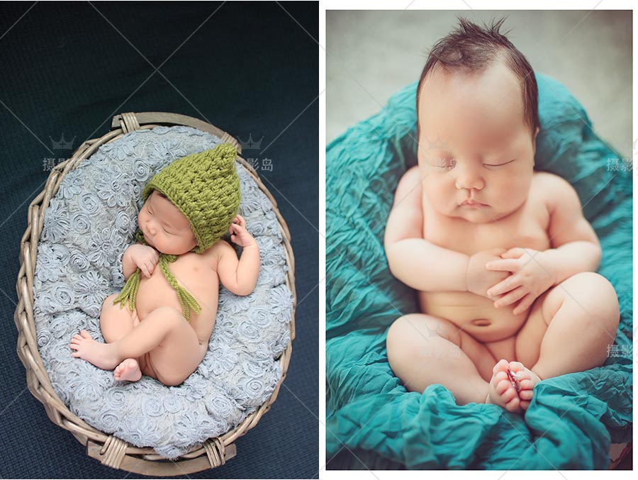 儿童宝宝新生儿写真样片样照，可爱萌宝满月百天周岁照片摄影集