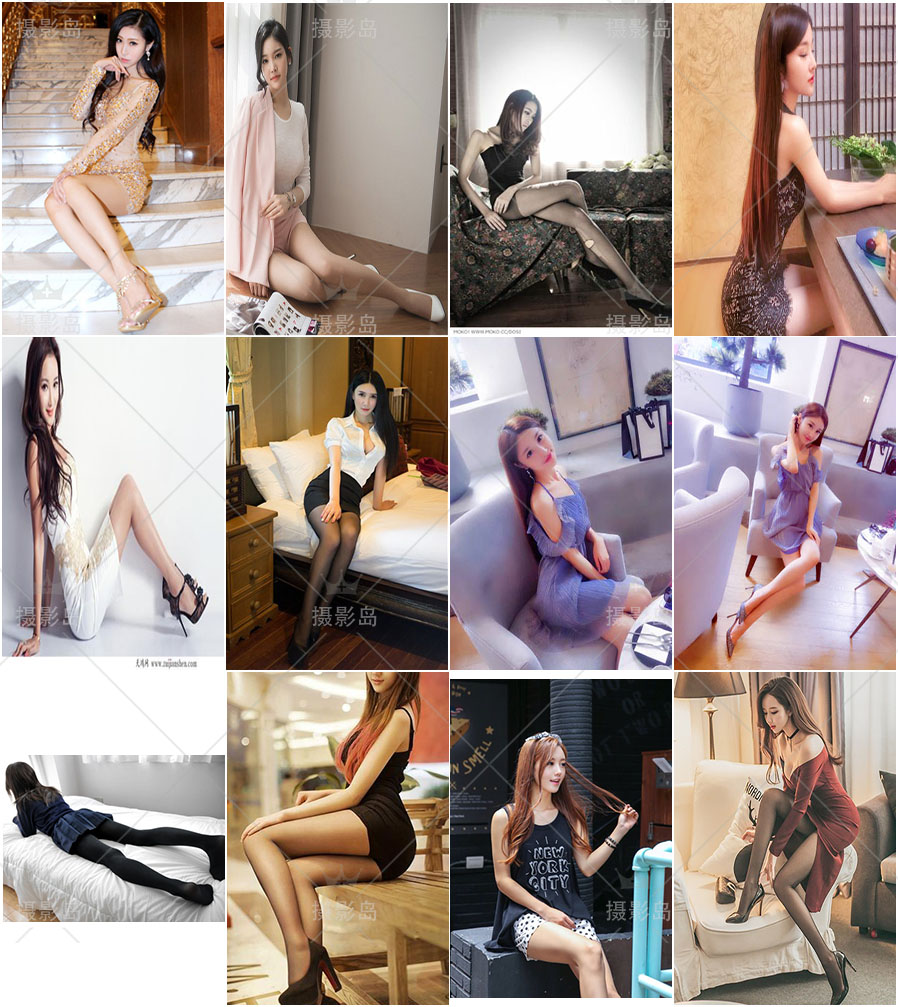 美女MM坐姿美姿写真摄影照片，影楼人像摆POSE造型图片大全，拍照动作姿势参考图片