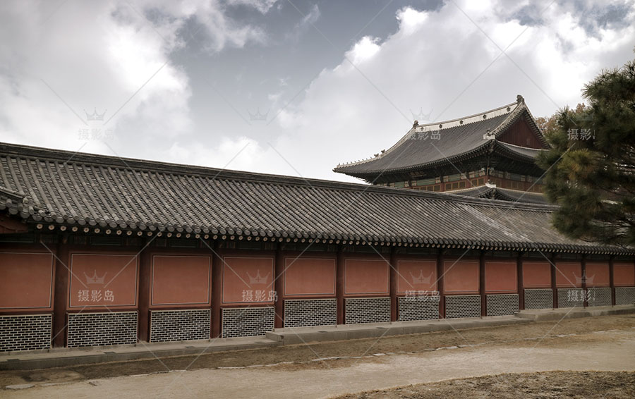 中国古风古典古代建筑换背景抠图模板PSD图片素材，古装摄影素材