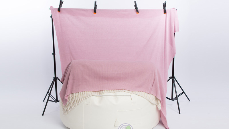拍摄百天照周岁照宝宝造型辅助设备：豆袋沙发 、支架、背景布、大力夹子