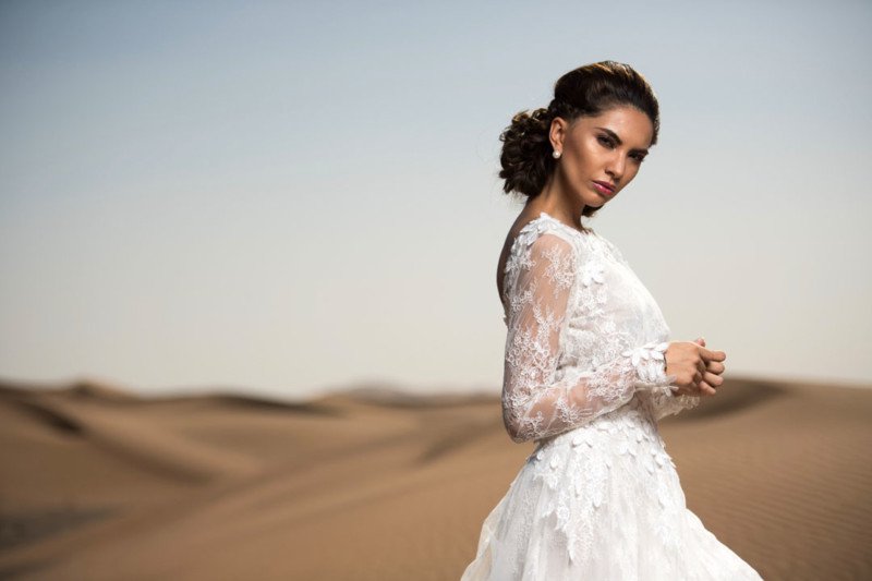 外景沙漠婚纱照拍摄作品