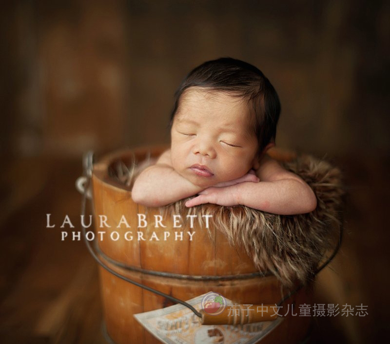 新生儿摄影：道具桶