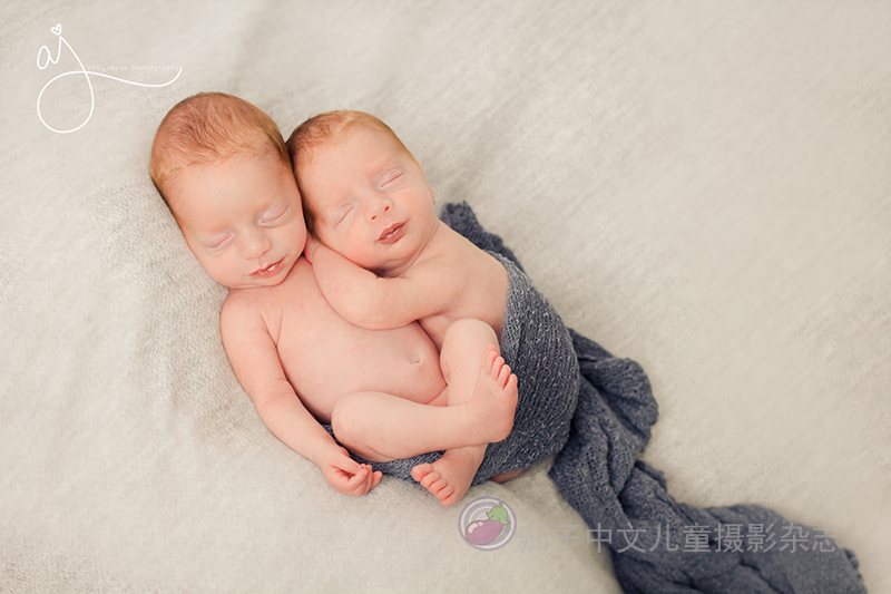 双胞胎新生儿摄影作品