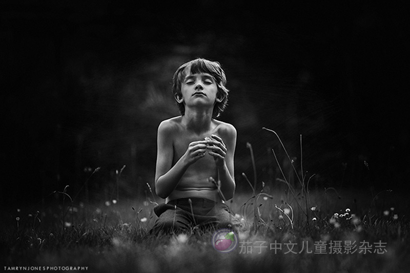 黑白照片：儿童摄影作品