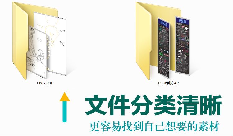 毕业照简笔画、手绘、粉笔涂鸦文字图片免抠PSD相册设计素材