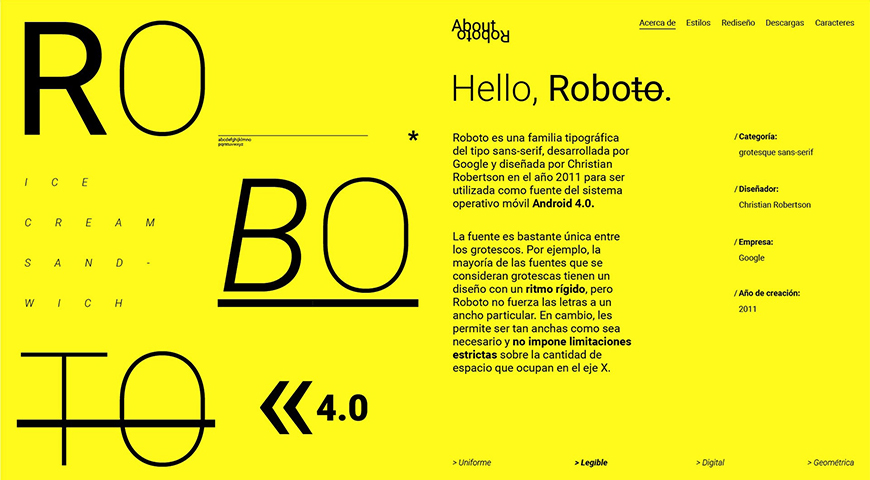 免费字体下载！一款现代百搭的无衬线英文字体—Roboto