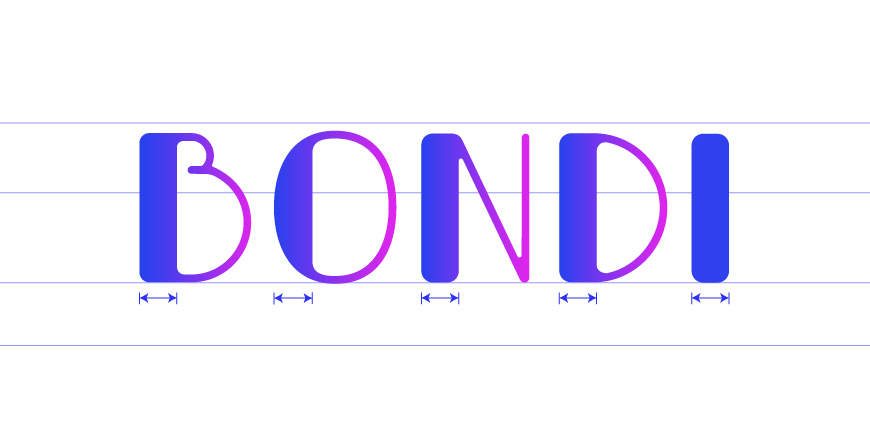免费字体下载！一款可爱圆润样式独特的大写英文字体—Bondi