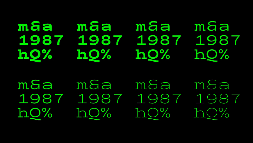 免费字体下载！一款时尚现代等宽可变的英文字体—Flynn Mono