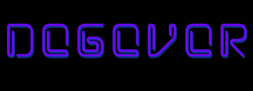 免费字体下载！一款霓虹效果独特时尚的英文字体—VLASHU