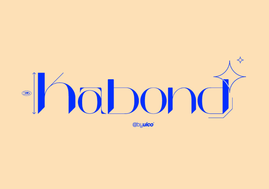 免费字体下载！一款风格独特反差明显的英文字体—Kabond