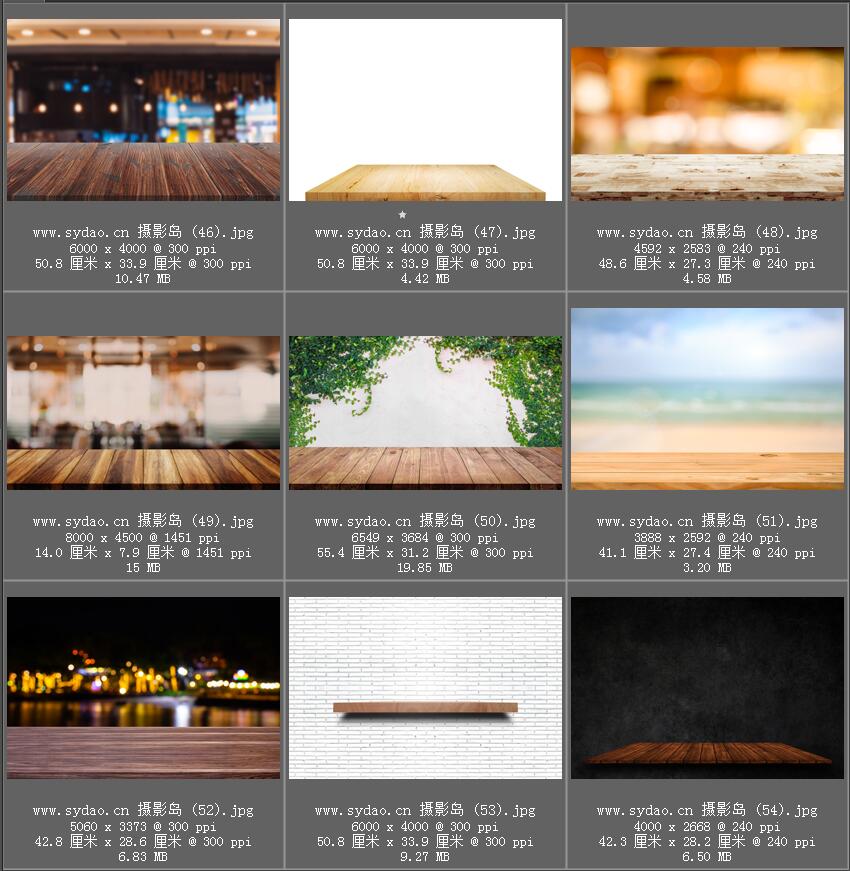 桌面照、案台、木板前景桌面摄影合成PS图片素材
