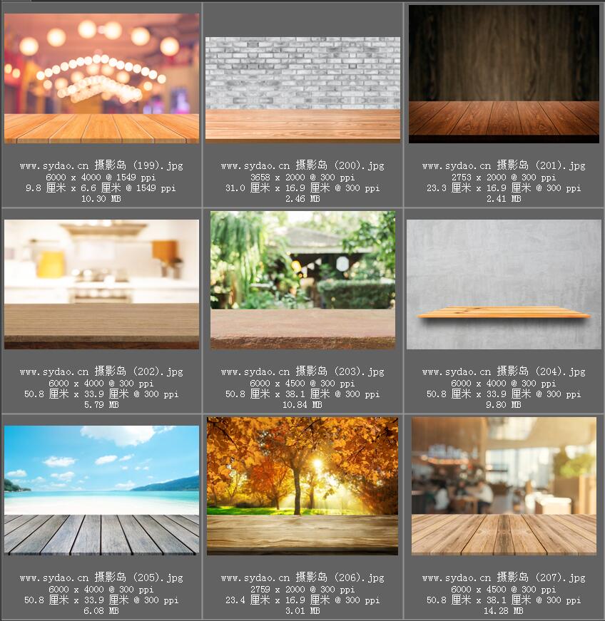 桌面照、案台、木板前景桌面摄影合成PS图片素材