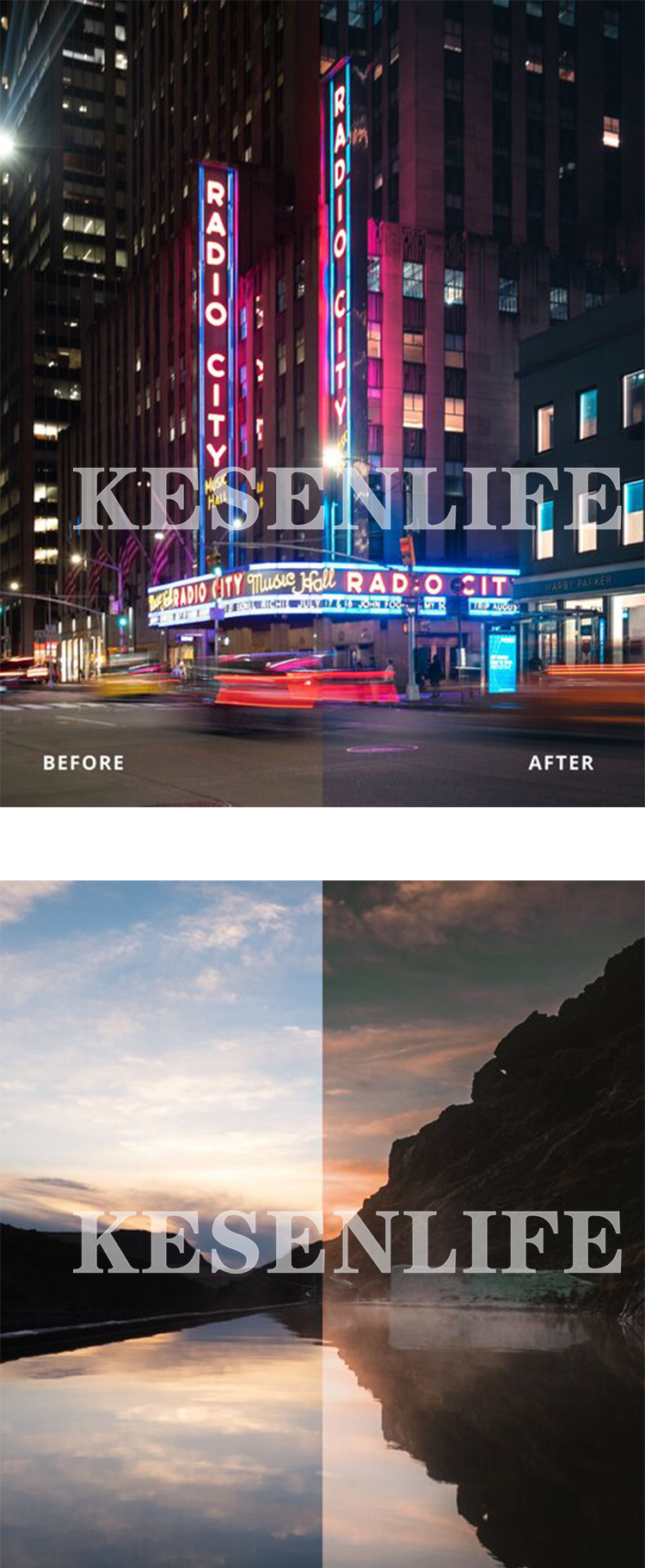 街头摄影师城市夜景预设滤镜，适用于Lightroom/PS/手机版LR/PR/AE/FCPX/Luts/达芬奇等调色软件