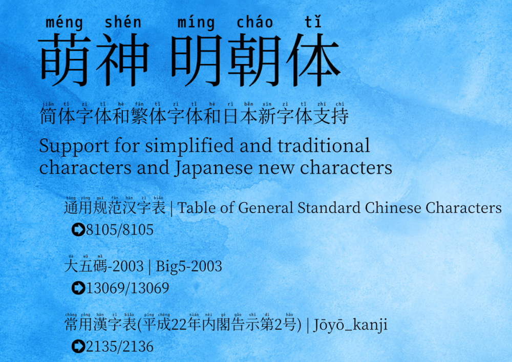 免费字体下载！一款用于学习和普及中文的拼音字体：萌神拼音体