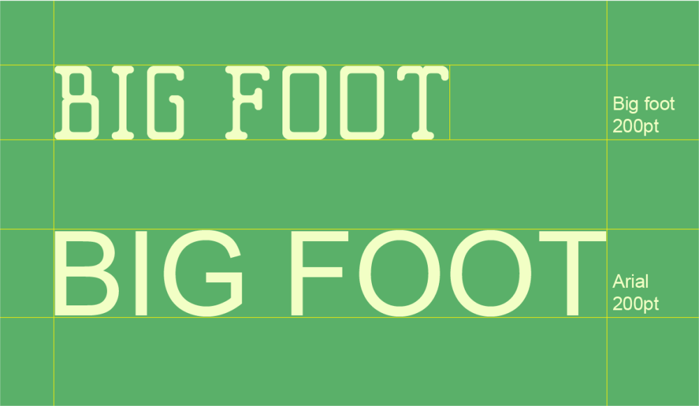 免费字体下载！一款极具创意独特的英文字体：Big Foot