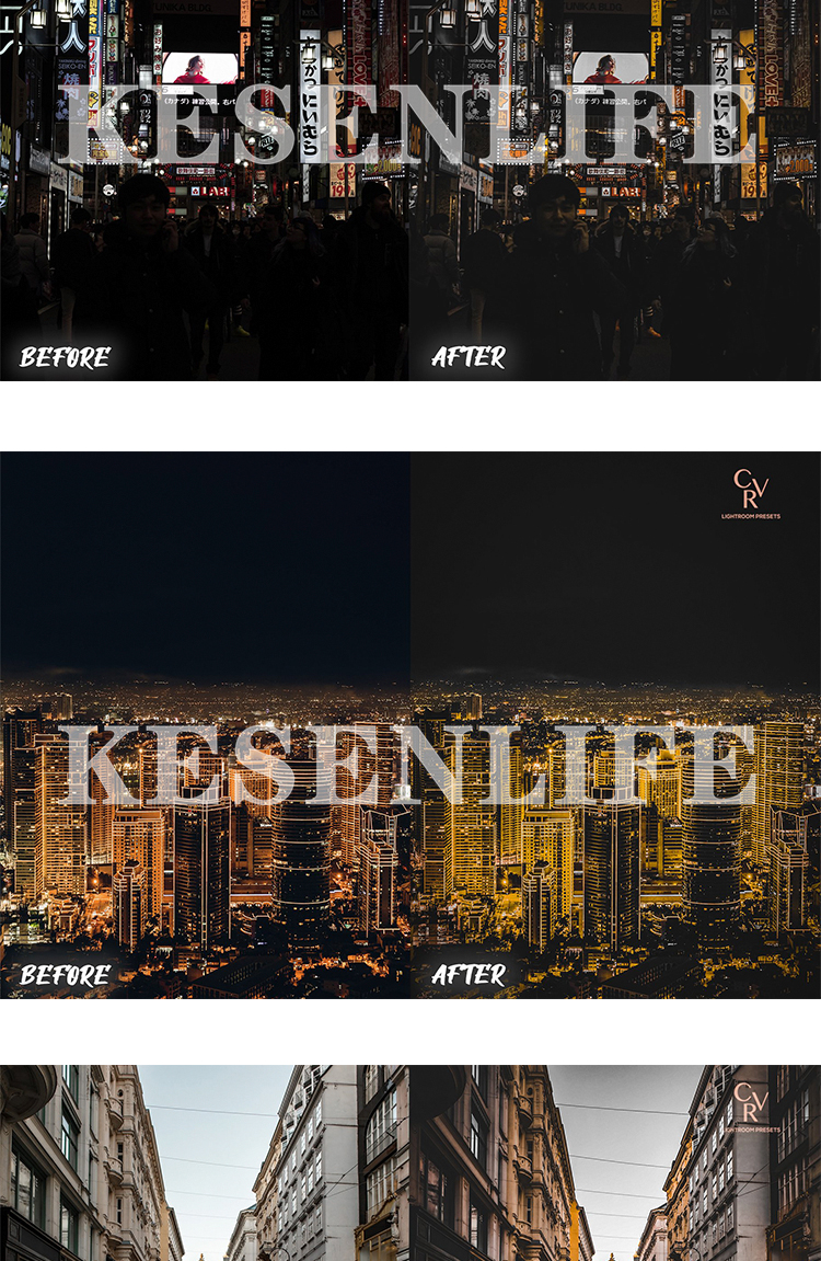 城市夜景黑金橘橙黄调预设，适用于Lightroom/PS/手机版LR/PR/AE/FCPX/Luts/达芬奇等调色滤镜