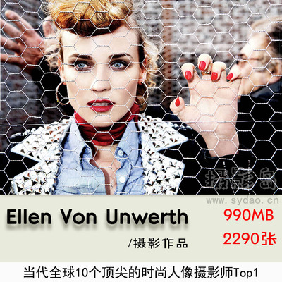 当代全球10个顶尖的时尚人像摄影图片学习参考素材， 德国时尚人像女摄影大师Ellen von Unwerth作品集欣赏
