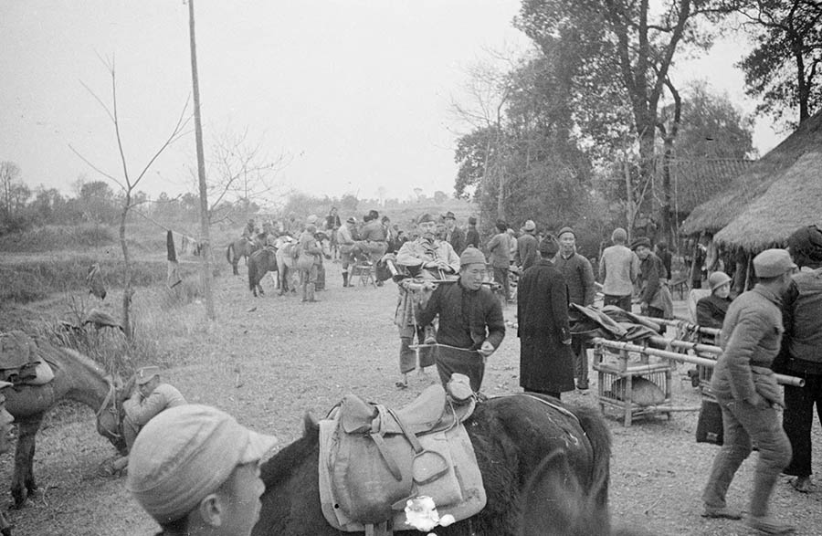 1932-1944中国抗日战争时期真实军人老照片，19世纪哈里森.福尔曼摄影作品图片素材