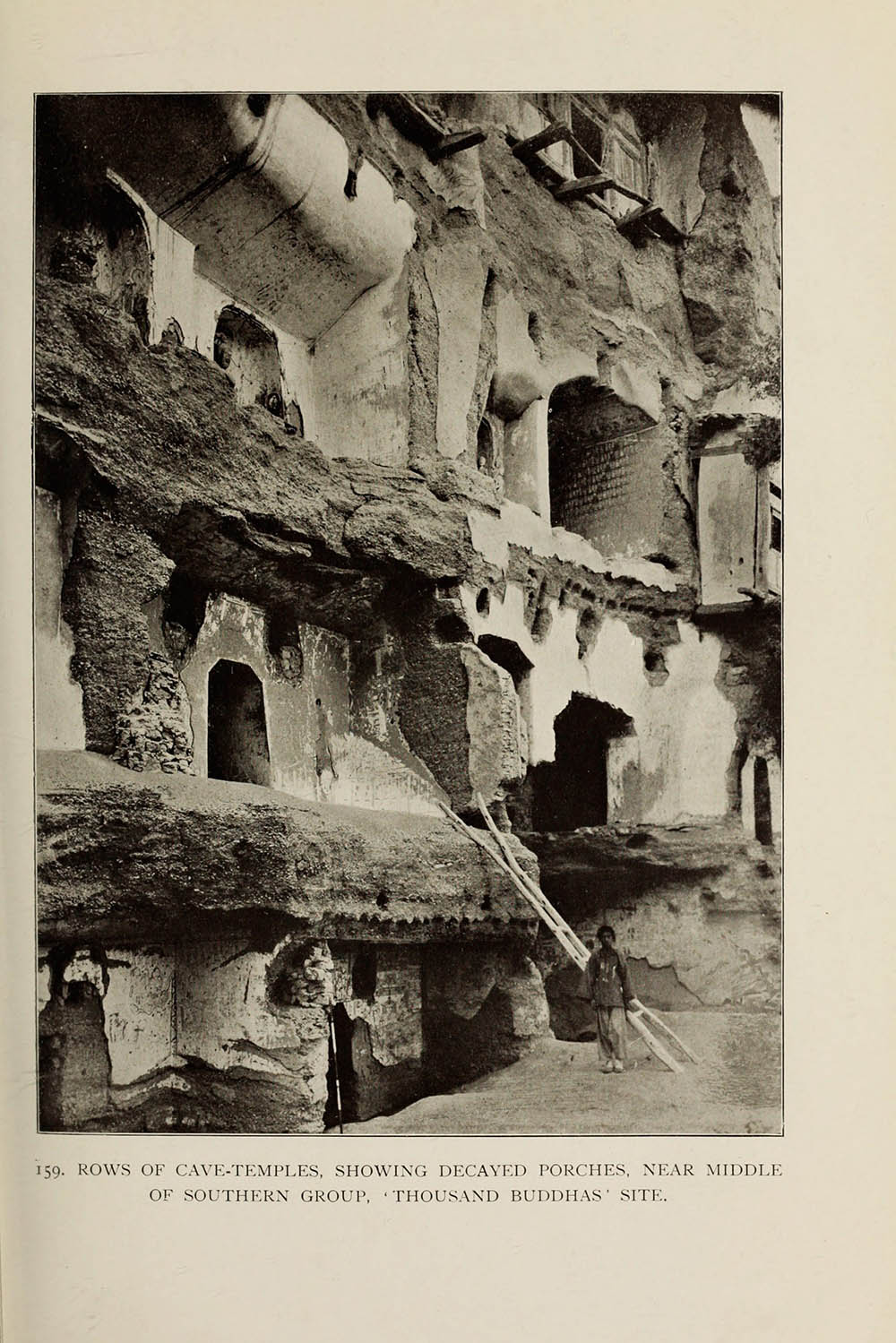中国老照片影集，沙漠中的遗址1912年斯坦因拍摄