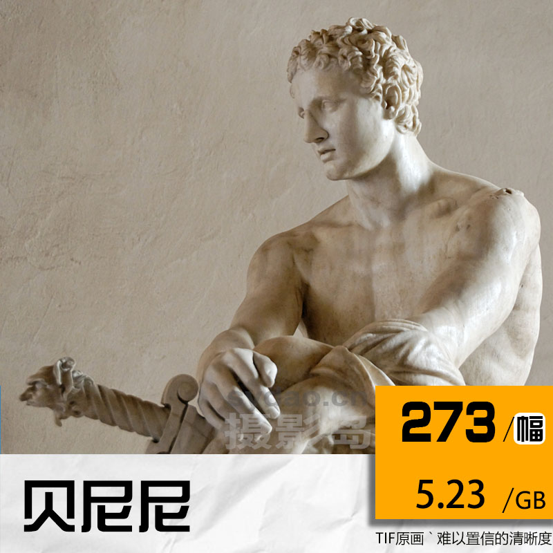 273幅贝尼尼西方雕塑作品照片合集，高清电子版雕塑图片素材