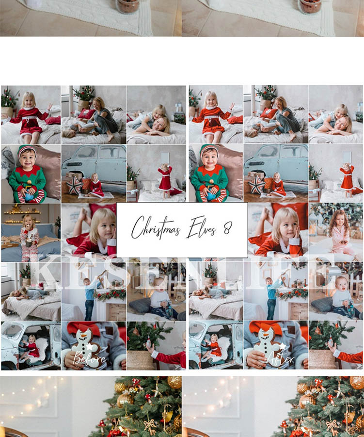 圣诞节儿童预设，适用于Lightroom/PS/手机版LR/PR/AE/FCPX/Luts/达芬奇等后期调色滤镜