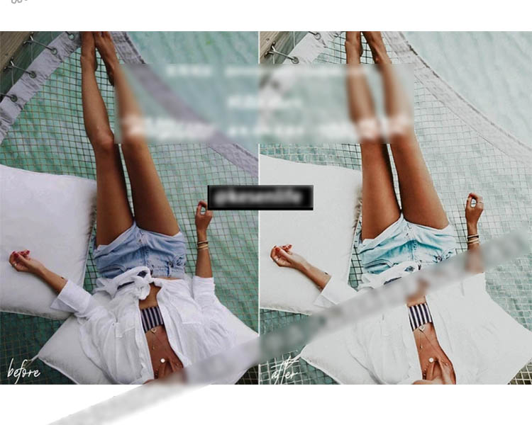 海岛马尔代夫绿松石蓝调预设，适用于Lightroom/PS/手机版LR摄影后期照片调色滤镜