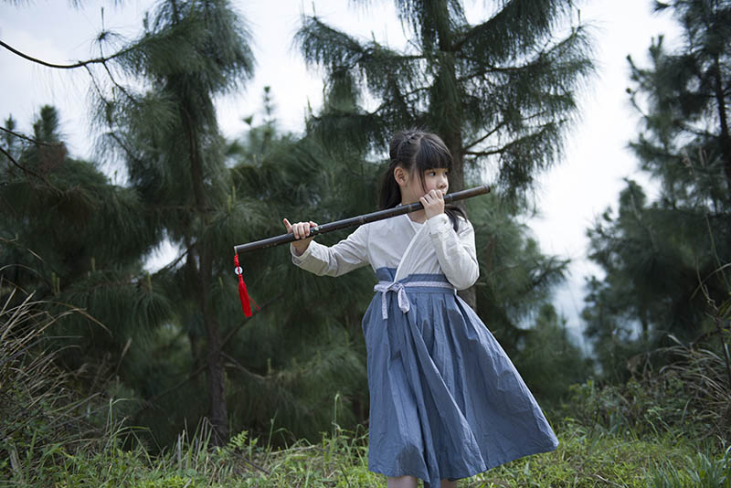 儿童古装汉服女孩写真摄影作品raw原片