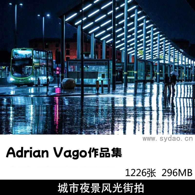1226张浓郁城市夜景风光街拍纪实电子版素材，摄影大师Adrian Vago作品集图片欣赏
