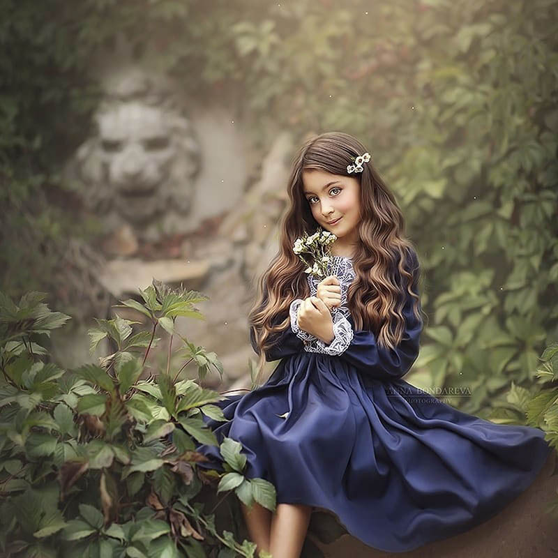 森系油画风格童话儿童人像肖像摄影作品欣赏，俄罗斯摄影师Anna bondardva作品集电子版图片素材