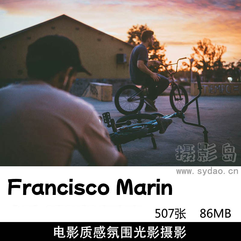507张ins暗色调电影质感氛围街头光影风光人像摄影作品欣赏，摄影师Francisco Marin作品集图片素材 