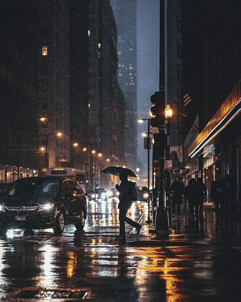 国外城市阴天下雨天街景摄影图片图集鉴赏，摄影师IMEASE作品集欣赏素材