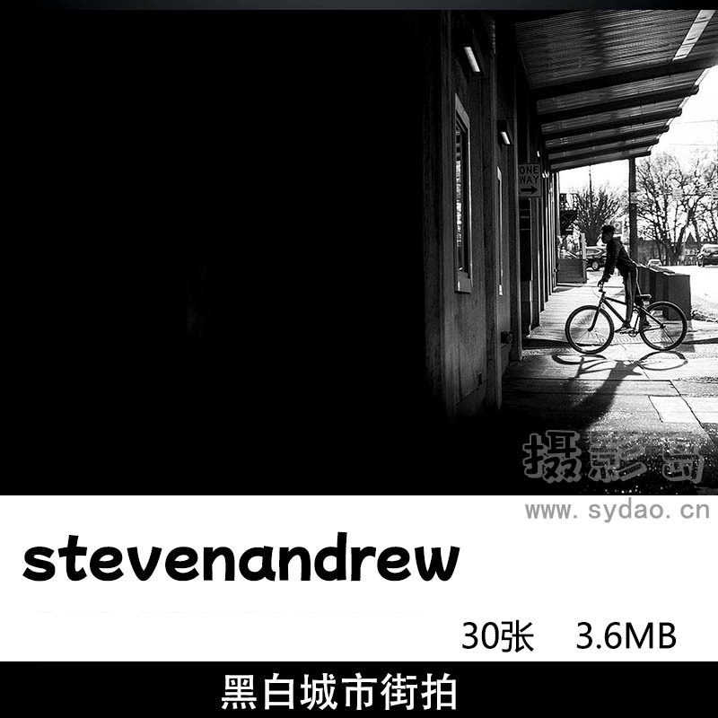 30张黑白城市街头街景摄影图片作品集欣赏，摄影师stevenandrew作品审美提升素材