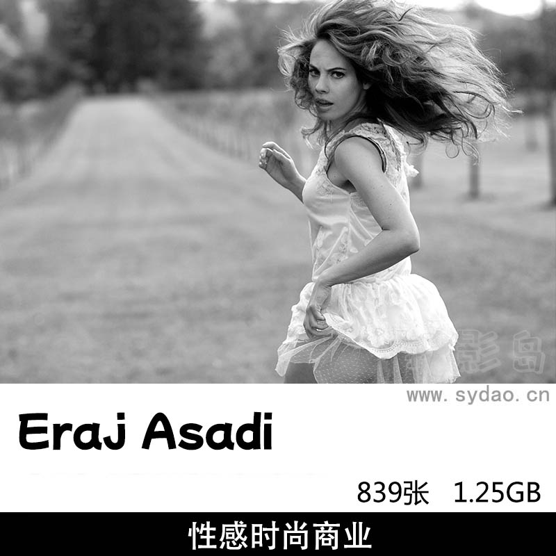 839张外景户外黑白性感时尚人像摄影作品集欣赏，摄影师Eraj Asadi作品图片参考审美提升素材