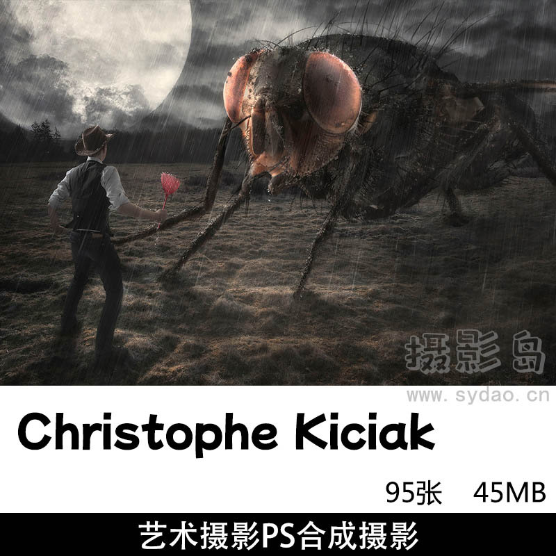 95张科幻艺术摄影PS合成摄影参考素材，摄影师Christophe Kiciak作品