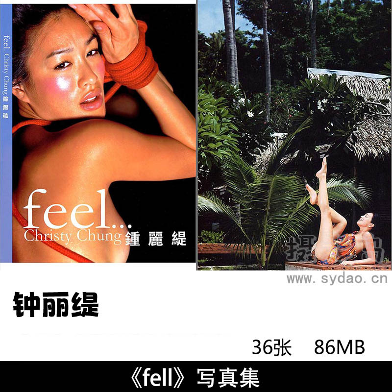 86张女星钟丽缇写真集《Feel》，摄影师纪嘉良作品