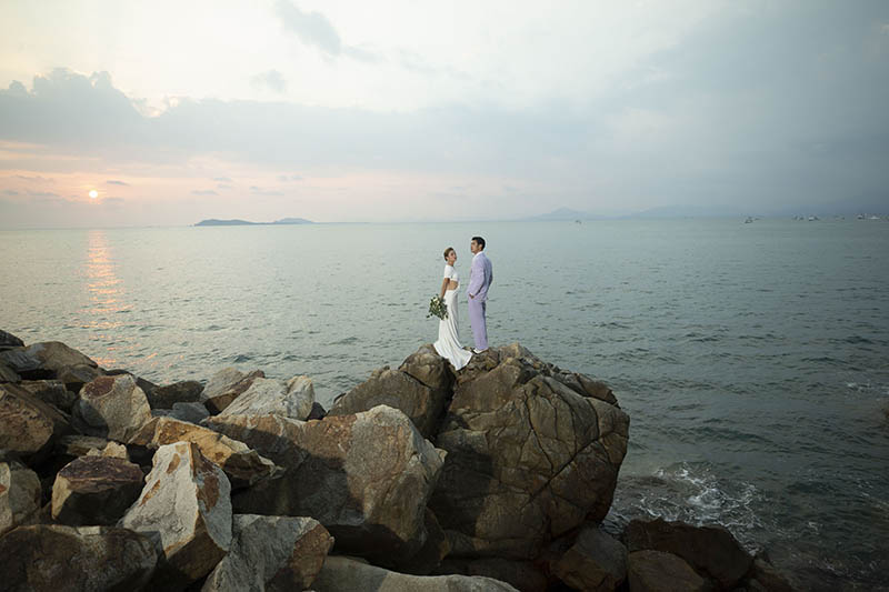 海景海边婚纱照raw未修原片