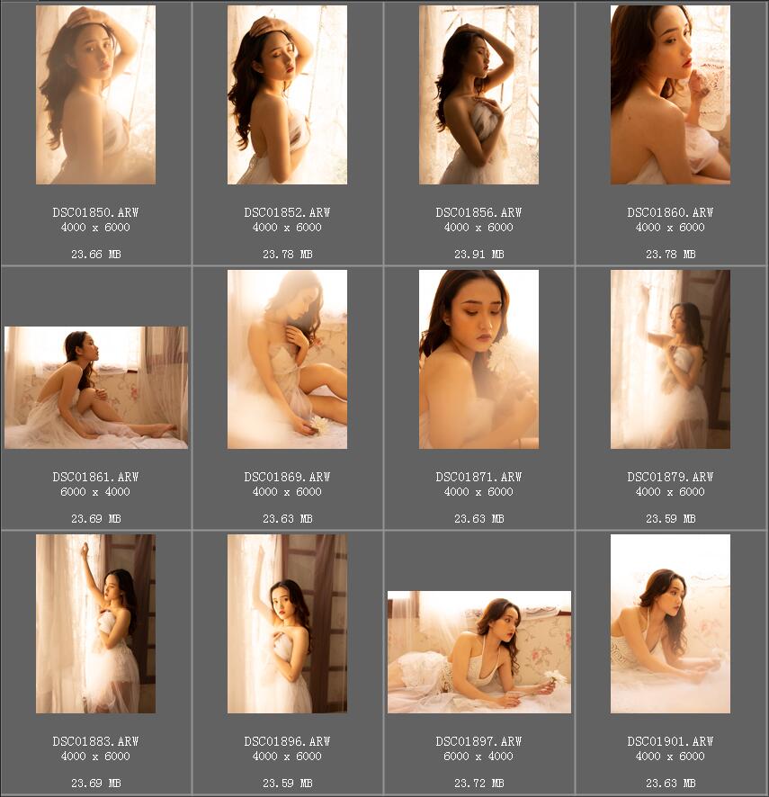 性感梦幻朦胧感室内美女私房写真raw未修原片