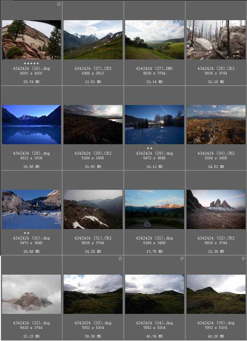 山脉湖泊大自然风光风景raw未修原片摄影后期修图练习素材