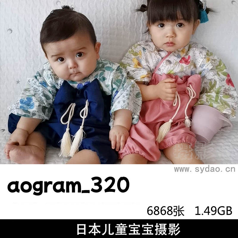 6868张素色背景日本儿童宝宝写真摄影作品欣赏，ins日本摄影师aogram_320作品审美提升图片素材