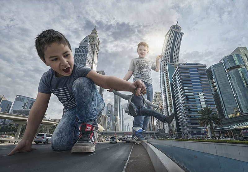 超现实主义创意奇趣童年数码合成摄影作品集欣赏，荷兰合成摄影师Adrian Sommeling作品审美提升素材