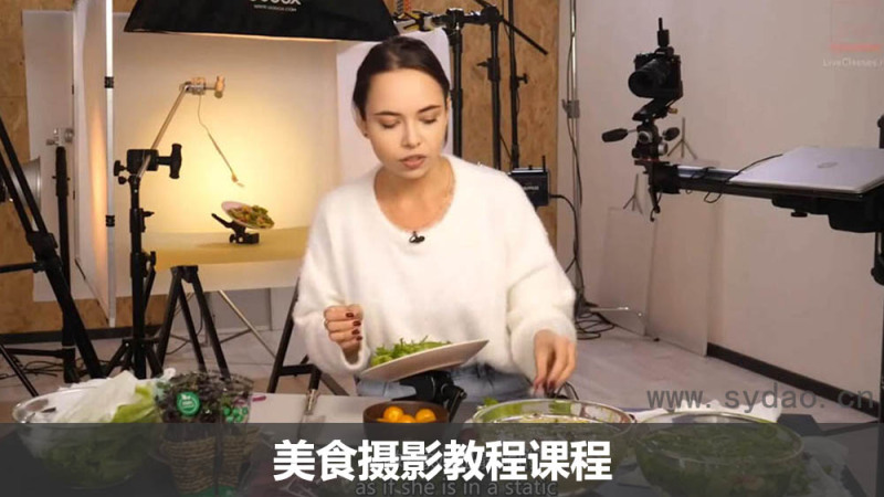 【中文字幕】俄罗斯摄影师Liveclasses-Yan Bazhenov蔬菜沙拉商业广告美食摄影视频课程教程