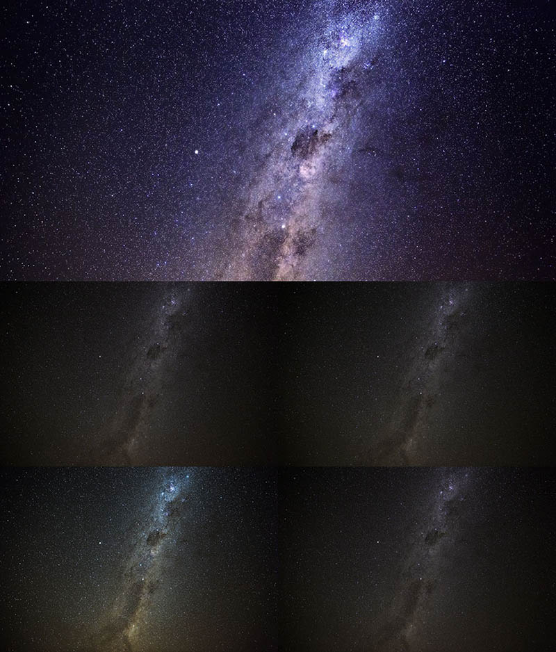 星空摄影银河后期叠加合成素材raw未修原片