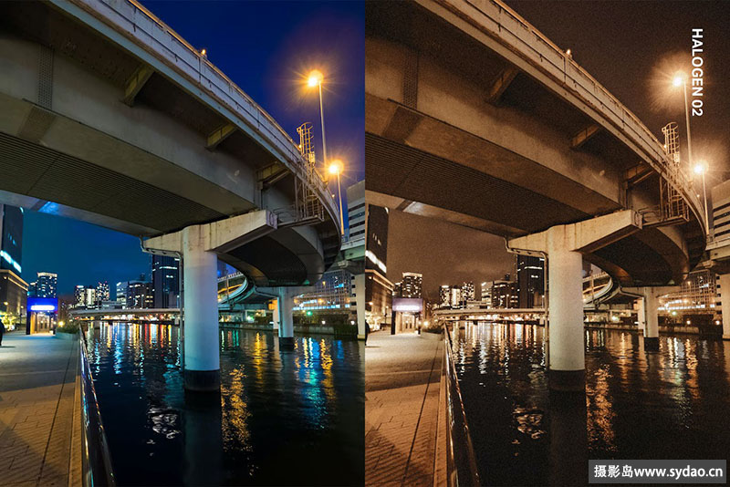 复古胶片夜景人像风光调色预设