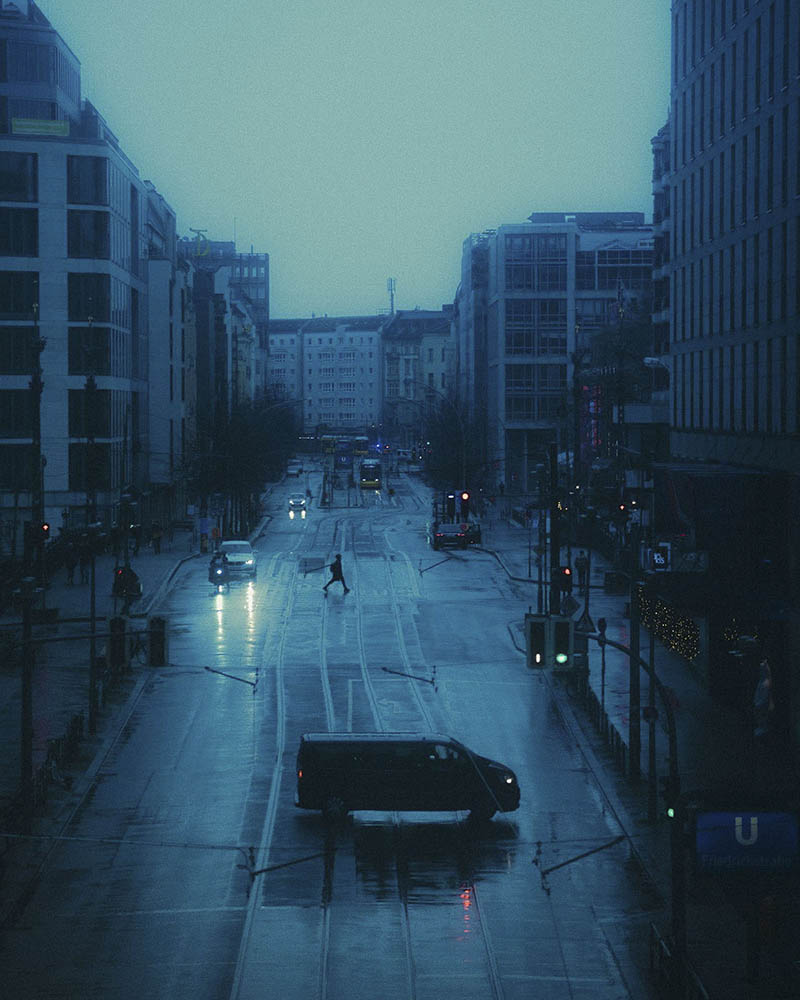 暗青色调城市街道建筑风光摄影作品集欣赏
